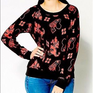 Harley Quinn reversible sweatshirt.